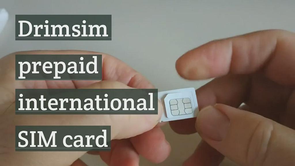 'Video thumbnail for Drimsim prepaid international SIM card'