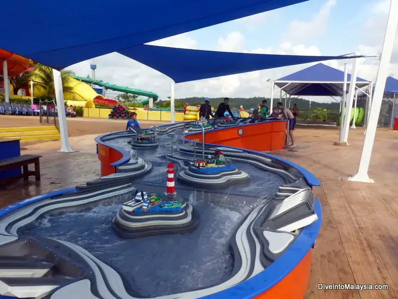 Legoland Malaysia water park boat racing