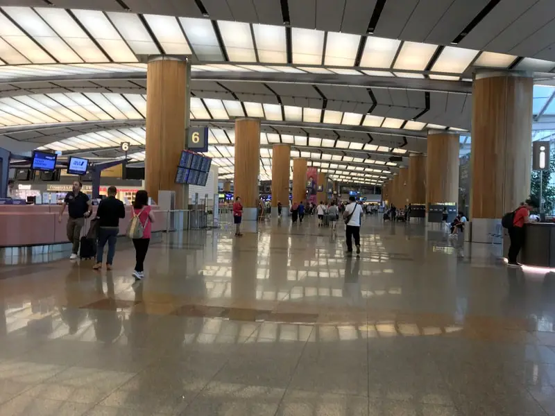 Changi Airport Check in counters in Terminal 2