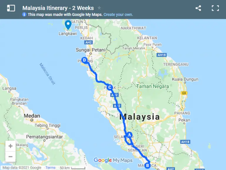 malaysia travel itinerary 5 days