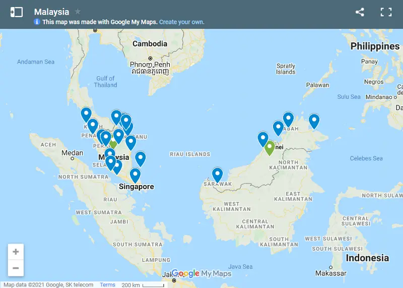 How To Plan A Trip To Malaysia travel guide map