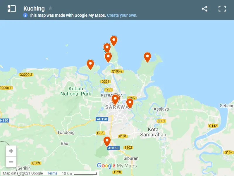 Kuching map