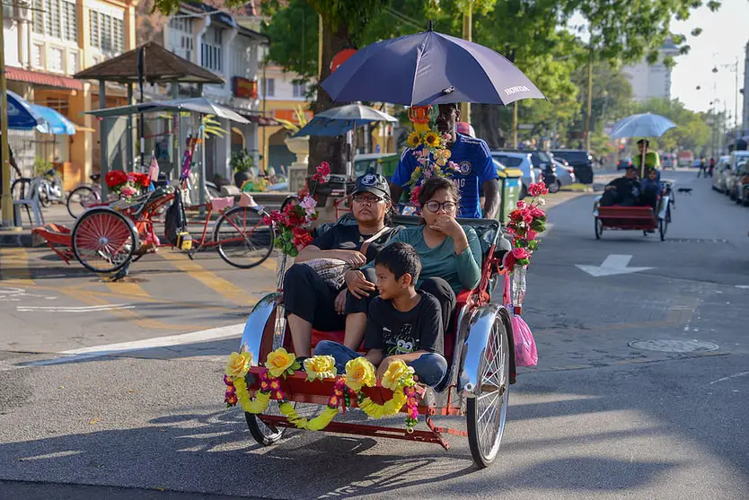 Rickshaw in George Town, Penang