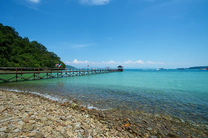 Gaya Island Beach