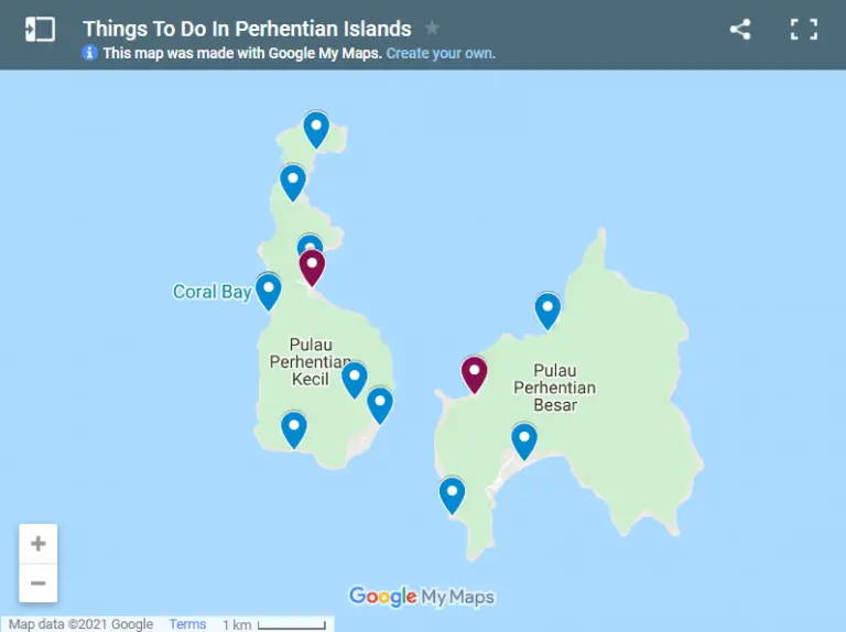 Top 15 Things To Do In Perhentian Islands 2024 Dive Into Malaysia   Things To Do In Perhentian Islands Map 768x574 