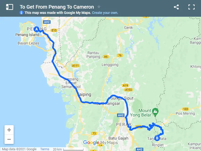 To Get From Penang To Cameron Highlands