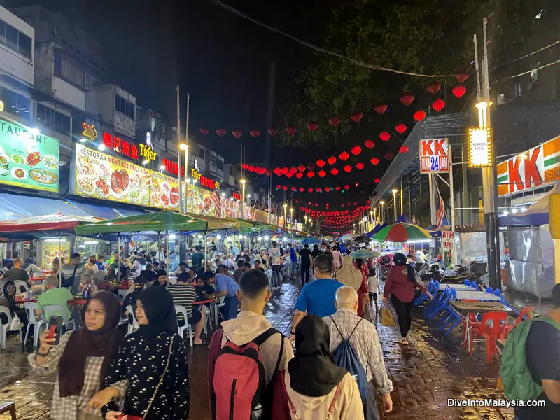 what to do in KL at night Jalan Alor Food Street