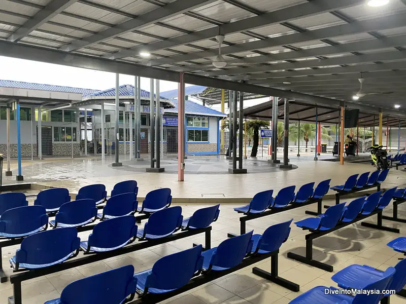 One of the two waiting areas at the Pangkor Ferry Terminal