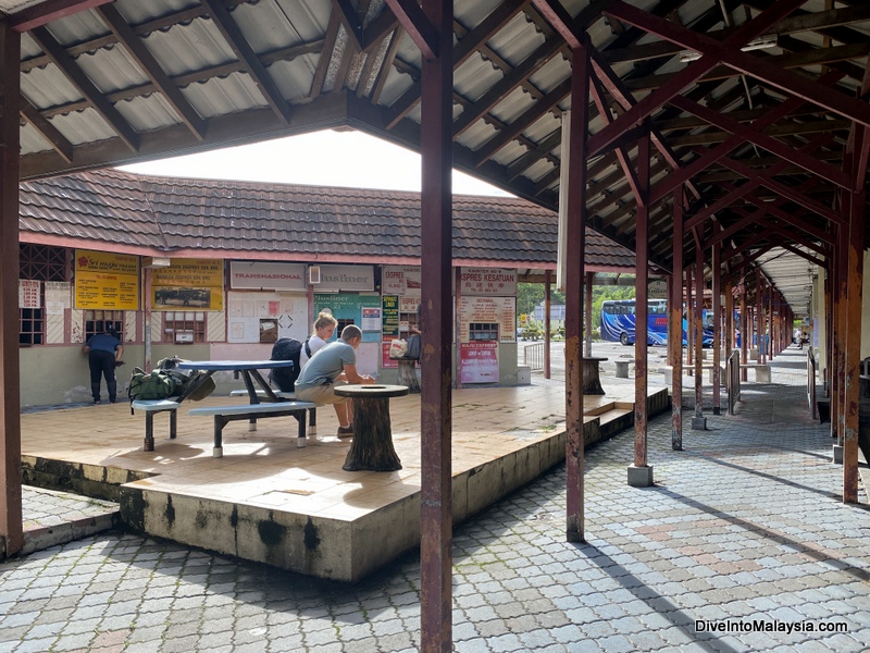 Ticketing counters at Lumut Bus Station