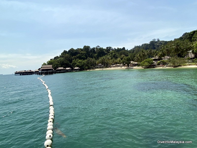 Pangkor Laut Resort from the jetty
