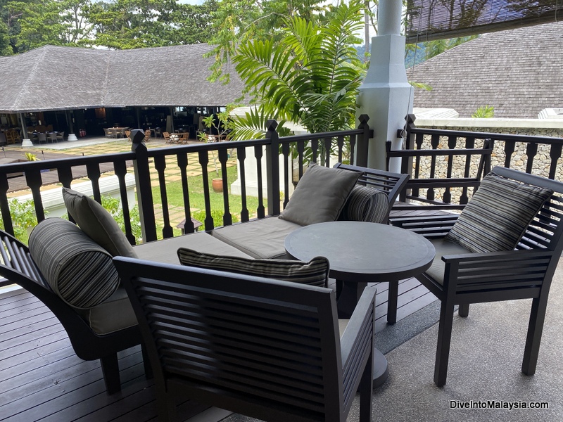 Pangkor Laut Resort Balcony of my garden villa