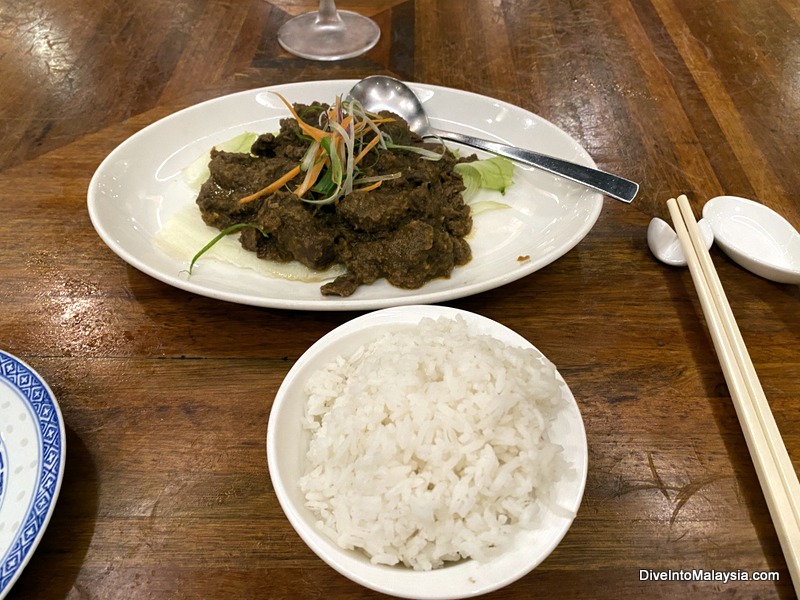 Pangkor Laut Resort Beef redang in Uncle lims restaurant