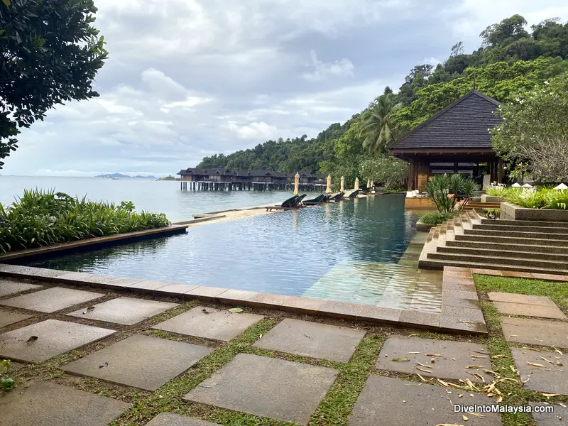Pangkor Laut Resort Amazing Spa Village pool area
