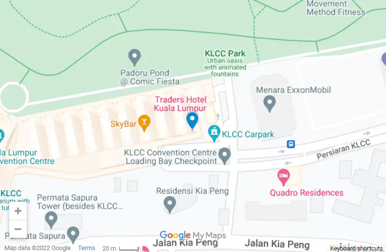 Traders Hotel Kuala Lumpur map