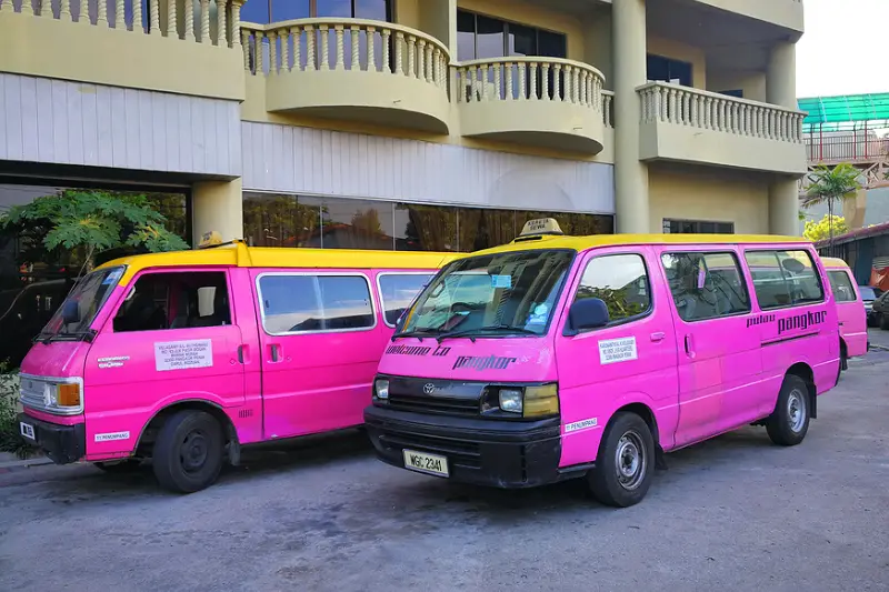 pink taxi pangkor island