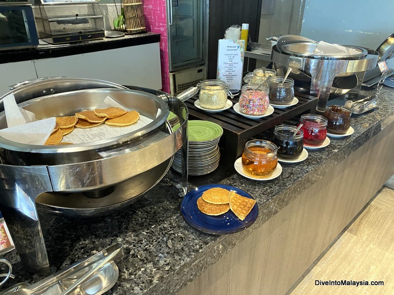 Pancake counter at Roselle Coffee House