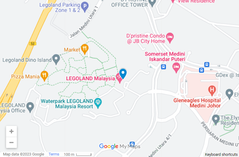 Legoland Hotel Malaysia map