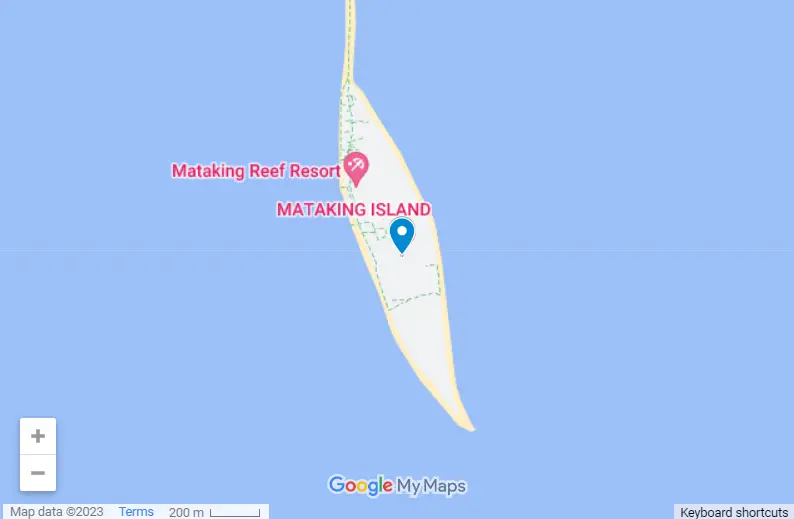 Mataking Island map