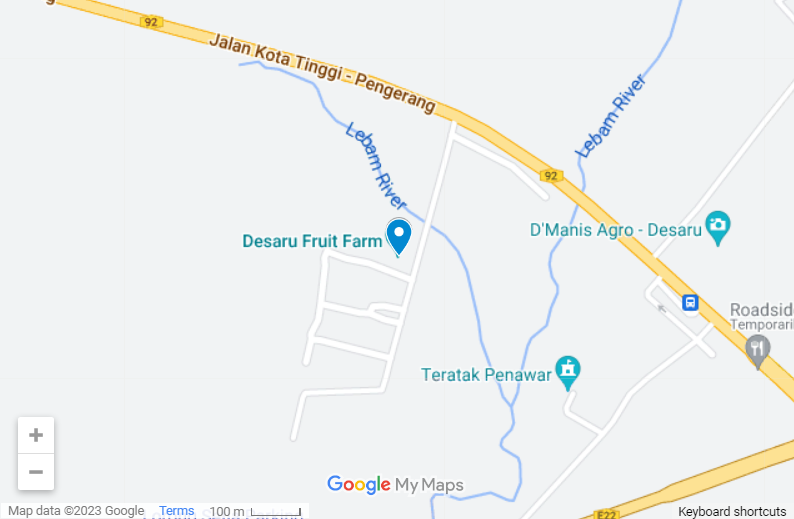 Desaru Fruit Farm map