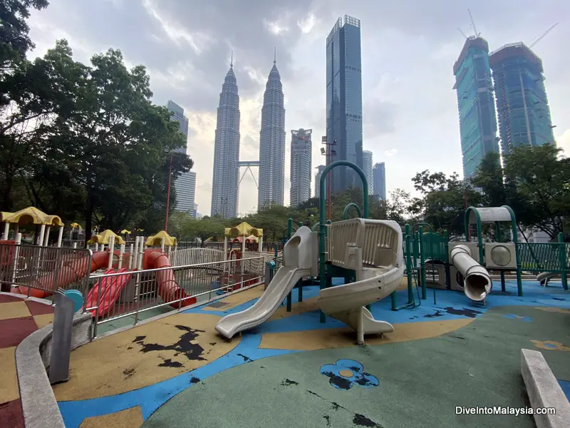 KLCC Park with Petronas Twin Towers