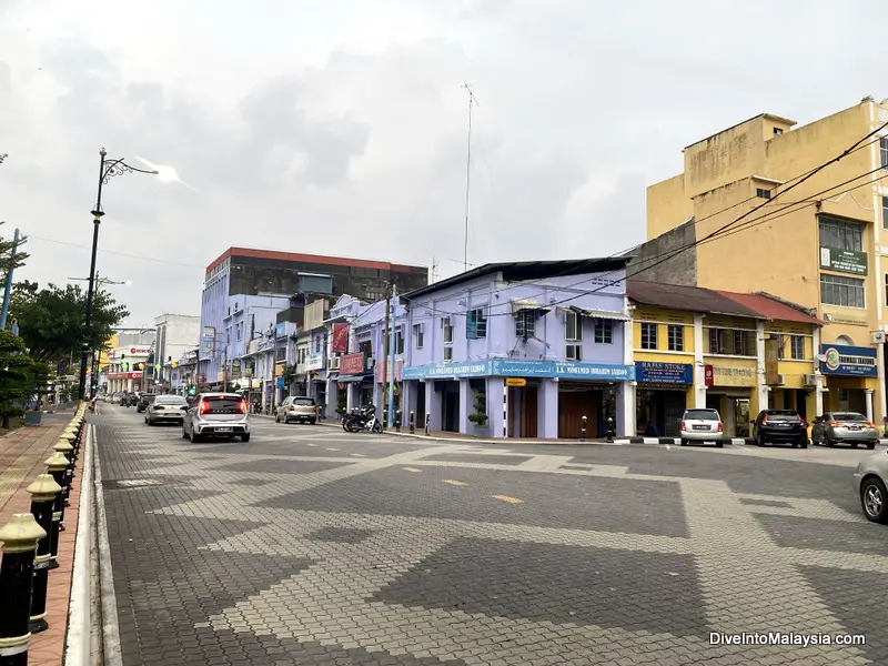 Muar Johor purple street