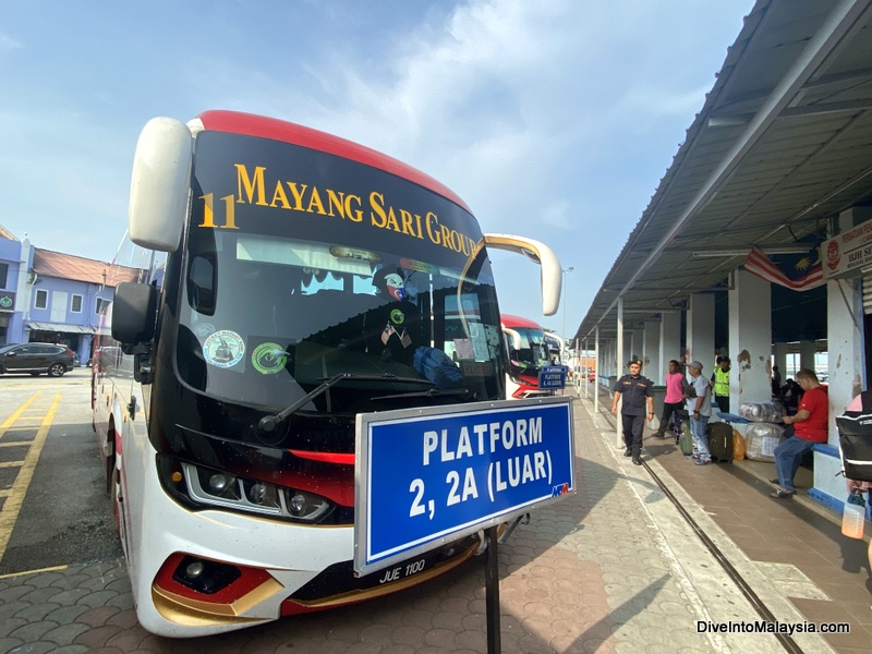 Bus from Muar to TBS in Kuala Lumpur