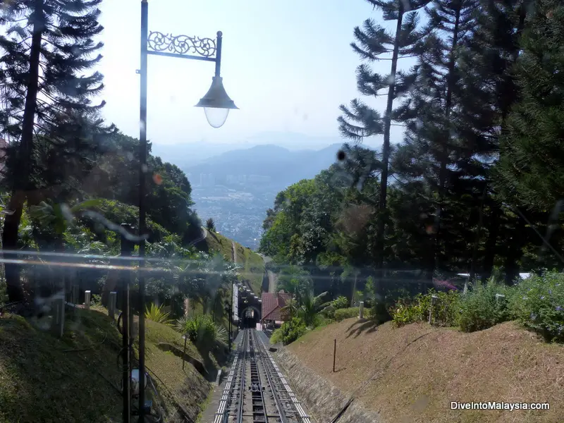 Our views from the Penang Hill funicular railway