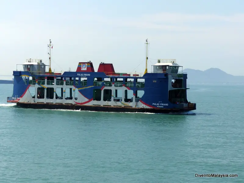 One of the ferries going between Butterworth and George Town in Penang