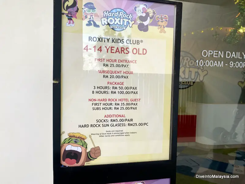 Hard Rock Desaru Roxity Kids Club Prices