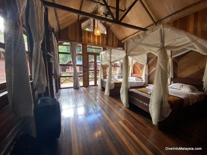 Borneo Natural Sukau Bilit Resort Inside my deluxe room with great views