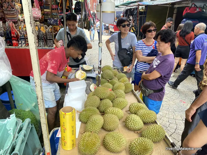Kuala Lumpur food tour durians