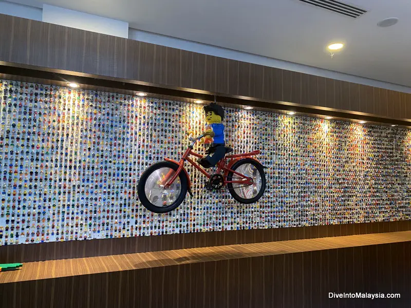 Legoland Hotel Malaysia minifigures in the reception area