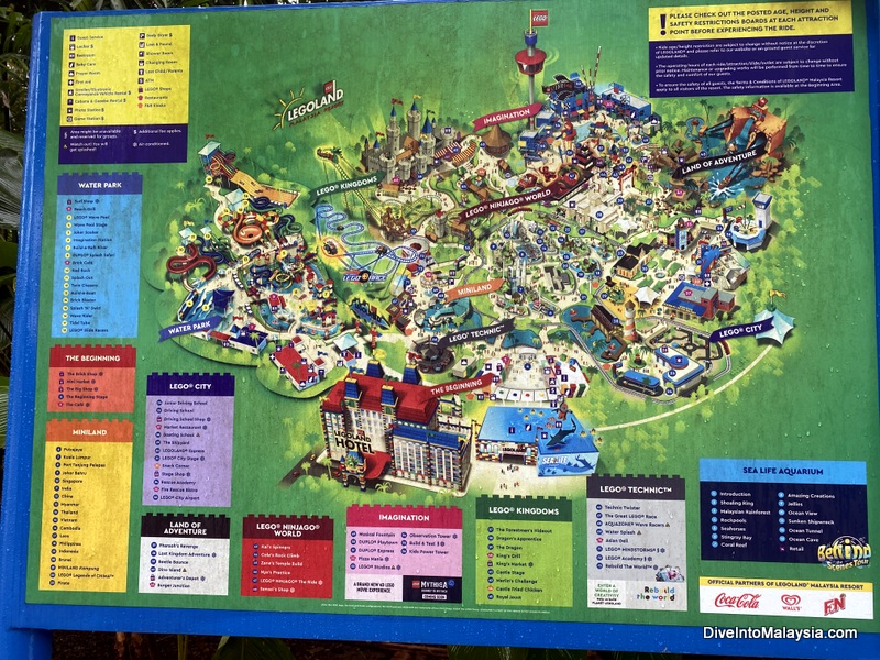 Legoland Malaysia map