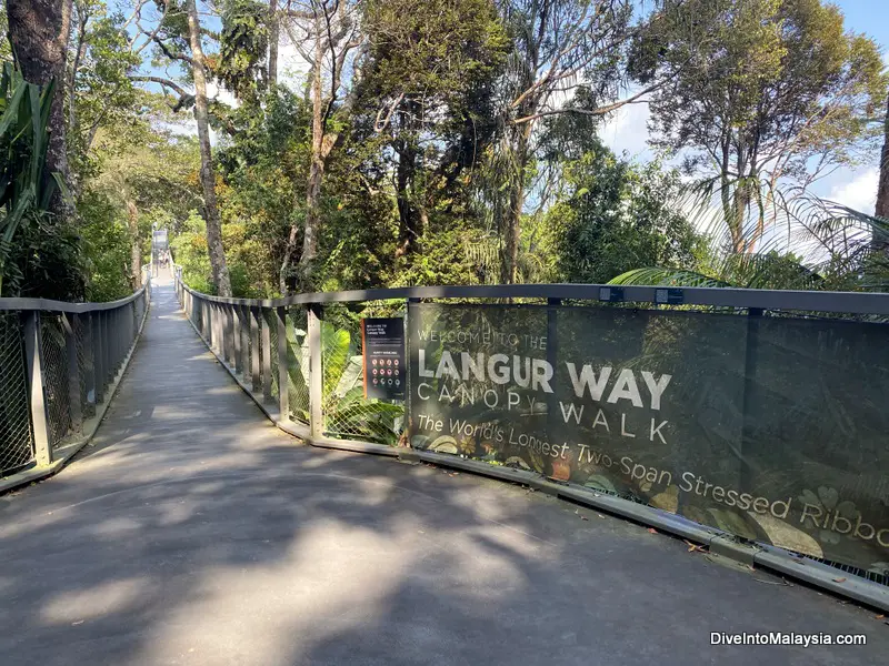 The Habitat Penang Hill canopy walk sign