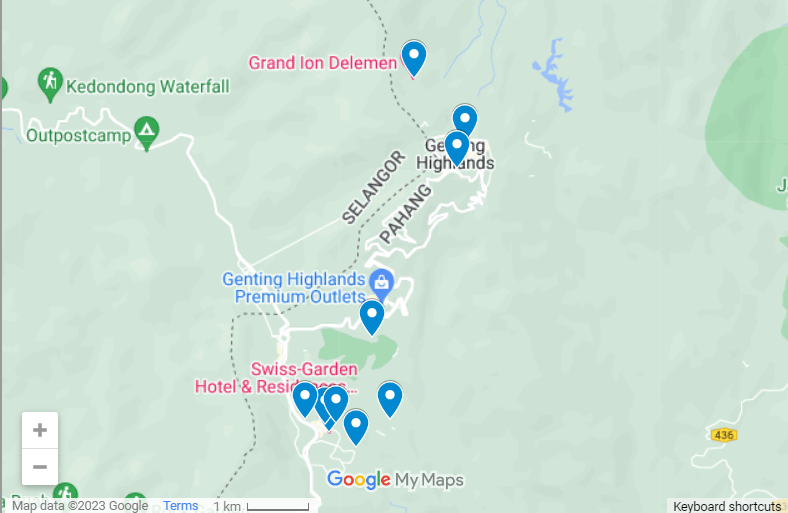 Best Hotels In Genting Highlands, Malaysia map