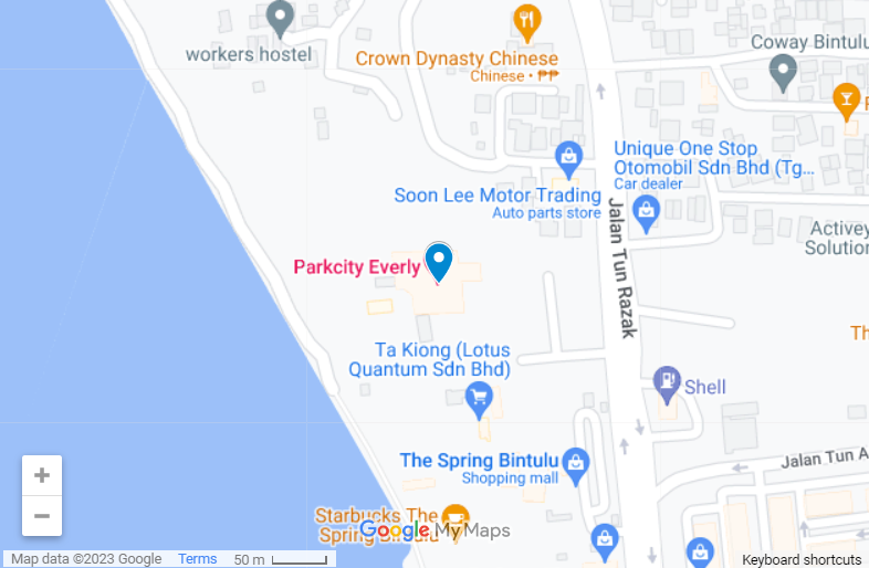 ParkCity Everly Hotel Bintulu map