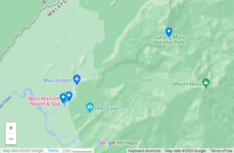 Best Mulu National Park Accommodation map