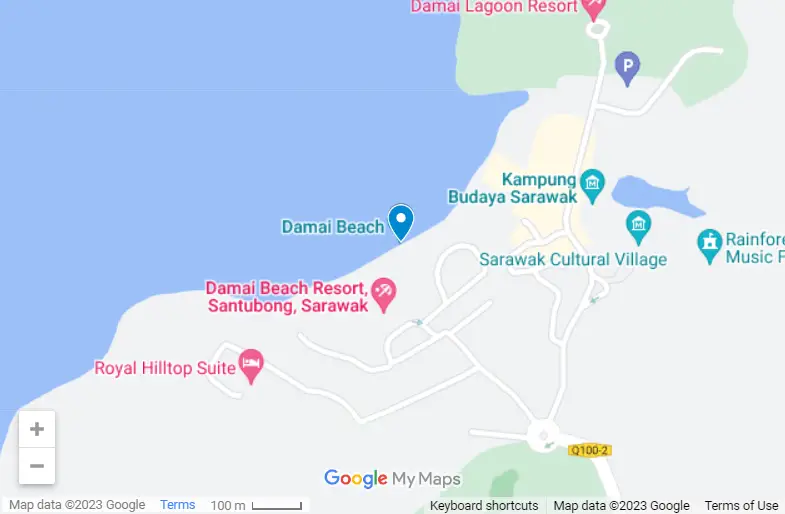 Damai Beach map