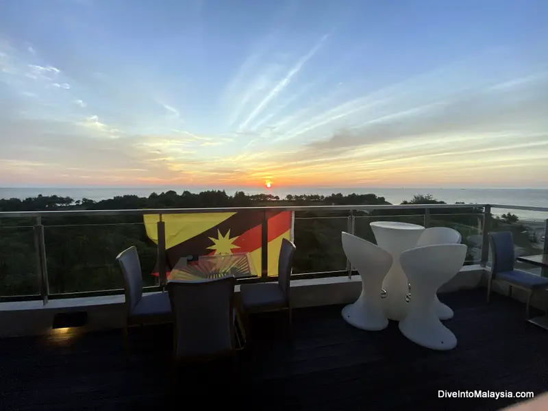 The RoofTop, Dining & Lounge Bintulu sunset