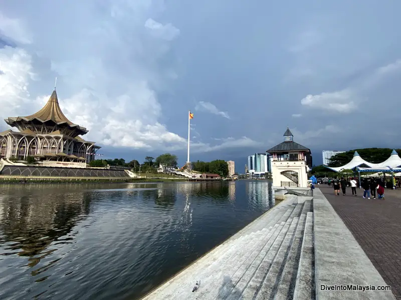 Kuching riverfront area