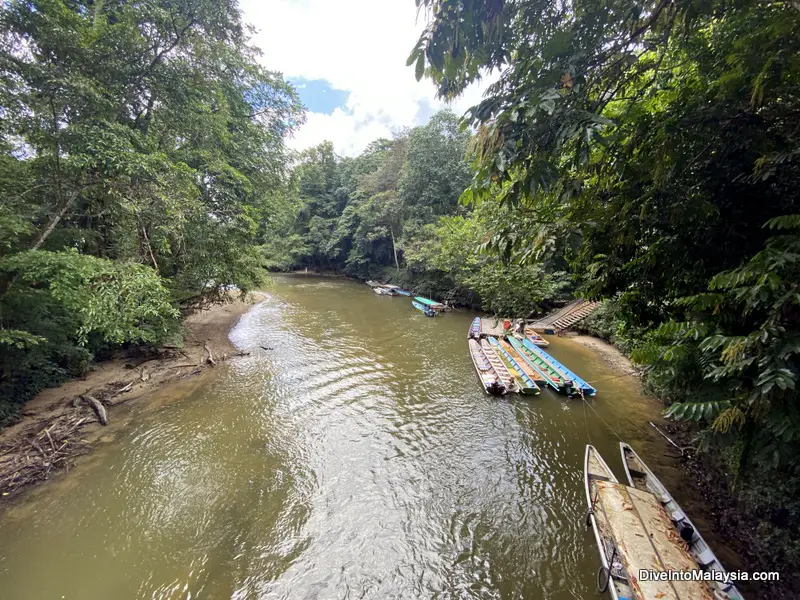 The river by Park Headquarters Mulu national park