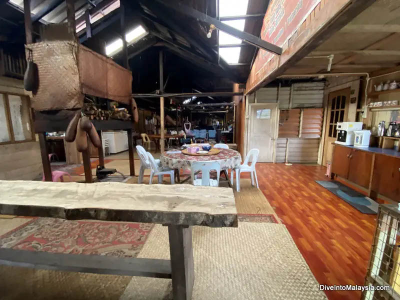 Inside Bario Asal Longhouse