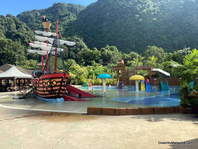 Fun water play area at Tambun Lost World water park
